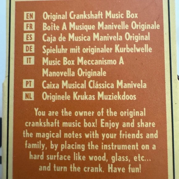 NWT Kikkerland Hand Crank Music Boxes - Picture 4 of 4